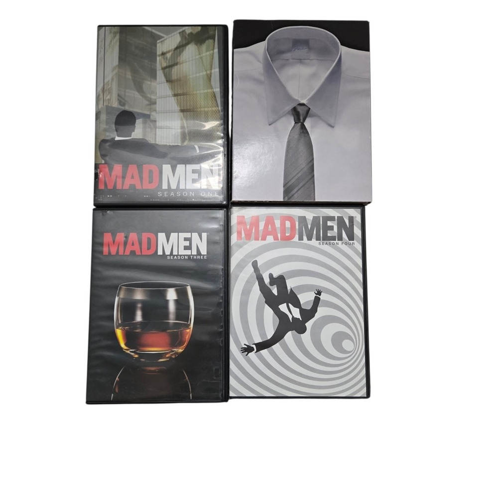 Mad Men Seasons 1 2 3 4 DVD Lot AMC TV Series Drama Complete Season Sets Bundle